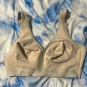 Cacique 38DD Cream Unlined Full Coverage Bra